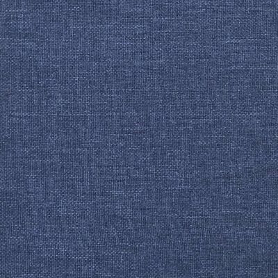 vidaXL Kopfteil mit Ohren Blau 203x23x78/88 cm Stoff