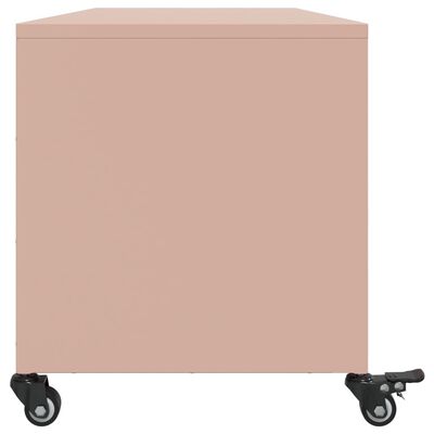 vidaXL TV-Schrank Rosa 100,5x39x43,5 cm Stahl