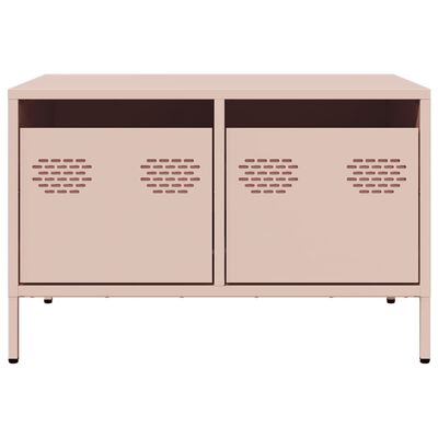 vidaXL TV-Schrank Rosa 68x50x43,5 cm Kaltgewalzter Stahl