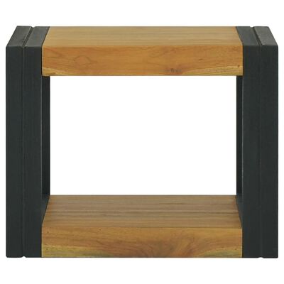 vidaXL Wand-Badregal 45x45x35 cm Massivholz Teak