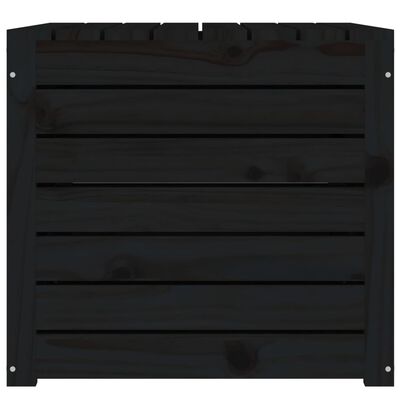 vidaXL Gartenbox Schwarz 101x50,5x46,5 cm Massivholz Kiefer