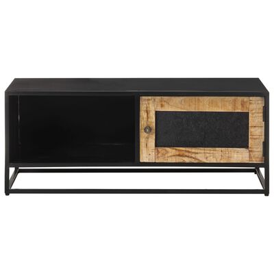 vidaXL Couchtisch 90x50x35 cm Raues Mangoholz