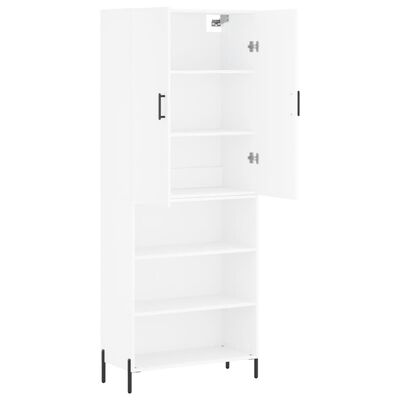 vidaXL Highboard Weiß 69,5x34x180 cm Holzwerkstoff