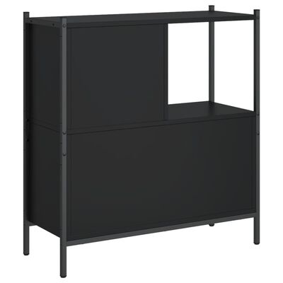 vidaXL Bücherregal Schwarz 72x28x77,5 cm Holzwerkstoff