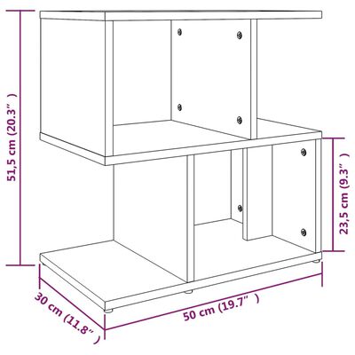 vidaXL Nachttische 2Stk. Braun Eichen-Optik 50x30x51,5cm Holzwerkstoff