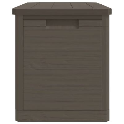 vidaXL Outdoor-Kissenbox Braun 77,5x44,5x53 cm Polypropylen