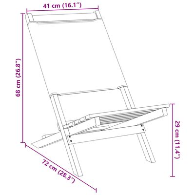 vidaXL Gartenstühle 2 Stk. Weiß Massivholz Akazie & Stoff