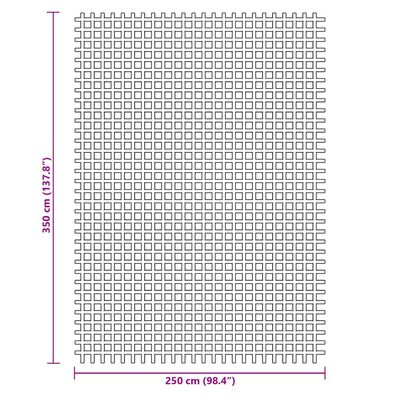 vidaXL Campingteppich Blau 3,5x2,5 m