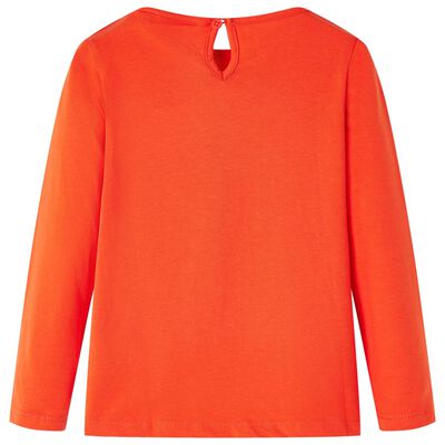 Kinder-Langarmshirt Dunkelorange 92