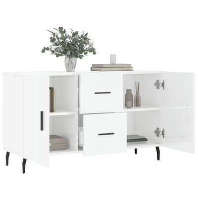 vidaXL Sideboard Hochglanz-Weiß 100x36x60 cm Holzwerkstoff