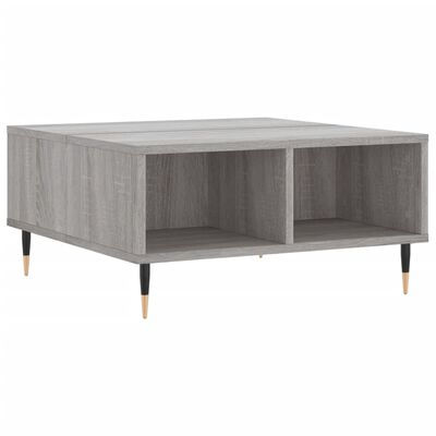 vidaXL Couchtisch Grau Sonoma 60x60x30 cm Holzwerkstoff