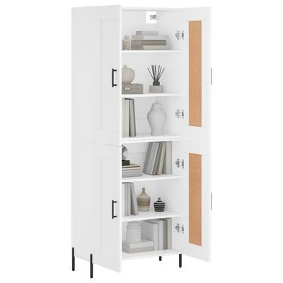 vidaXL Highboard Weiß 69,5x34x180 cm Holzwerkstoff