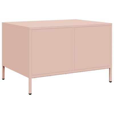 vidaXL TV-Schrank Rosa 68x50x43,5 cm Kaltgewalzter Stahl