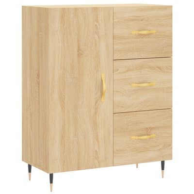 vidaXL Sideboard Sonoma-Eiche 69,5x34x90 cm Holzwerkstoff