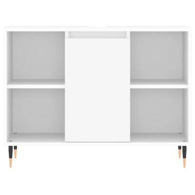 vidaXL Badschrank Weiß 80x33x60 cm Holzwerkstoff