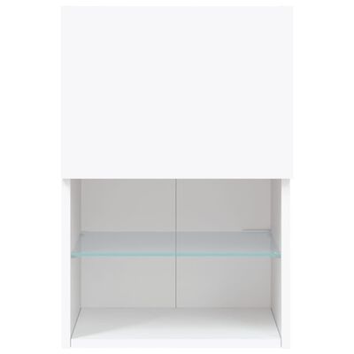 vidaXL TV-Schrank mit LED-Leuchten Weiß 40,5x30x60 cm