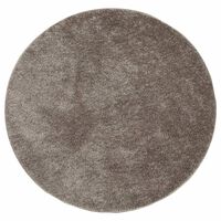 vidaXL Teppich ISTAN Hochflor Glänzend Grau Ø 200 cm