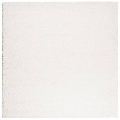 vidaXL Teppich Shaggy Hochflor Modern Creme 200x200 cm