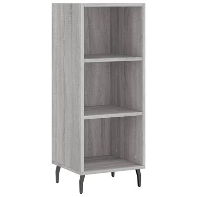 vidaXL Sideboard Grau Sonoma 34,5x32,5x90 cm Holzwerkstoff