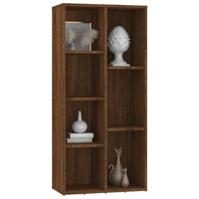 vidaXL Bücherschrank Braun Eichen-Optik 50x25x106 cm