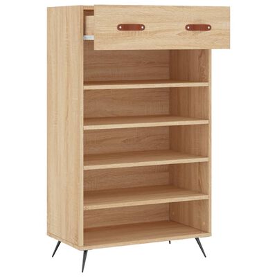 vidaXL Schuhschrank Sonoma-Eiche 60x35x105 cm Holzwerkstoff