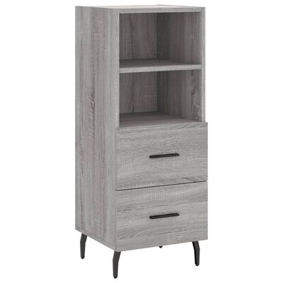 vidaXL Highboard Grau Sonoma 34,5x34x180 cm Holzwerkstoff