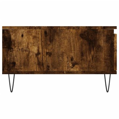 vidaXL Couchtisch Räuchereiche 90x60x35 cm Holzwerkstoff