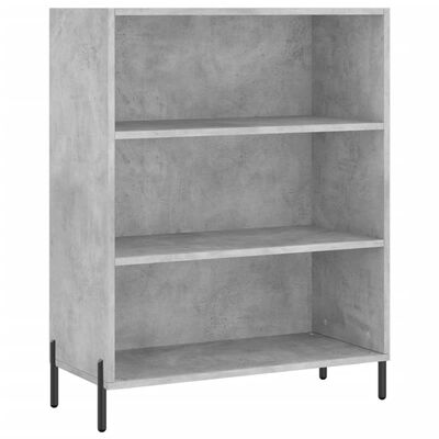 vidaXL Highboard Betongrau 69,5x34x180 cm Holzwerkstoff