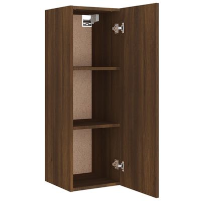 vidaXL 5-tlg. TV-Schrank-Set Braun Eichen-Optik Holzwerkstoff