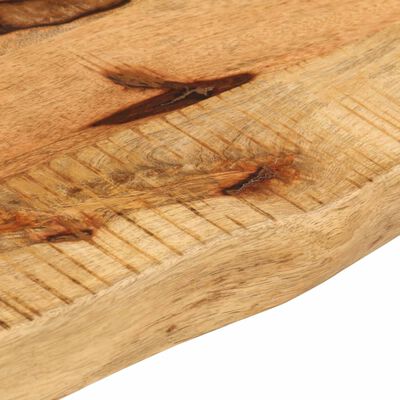 vidaXL Tischplatte 120x30x3,8 cm Baumkante Massivholz Raues Mangoholz