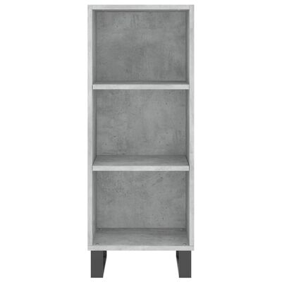 vidaXL Highboard Betongrau 34,5x32,5x180 cm Holzwerkstoff