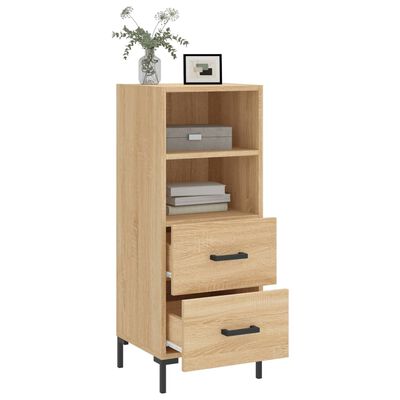 vidaXL Sideboard Sonoma-Eiche 34,5x34x90 cm Holzwerkstoff