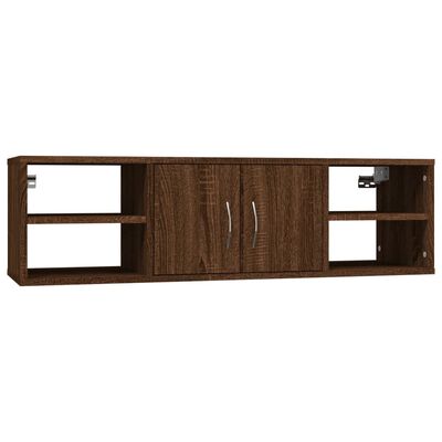 vidaXL Wandregal Braun Eichen-Optik 102x30x29 cm Holzwerkstoff