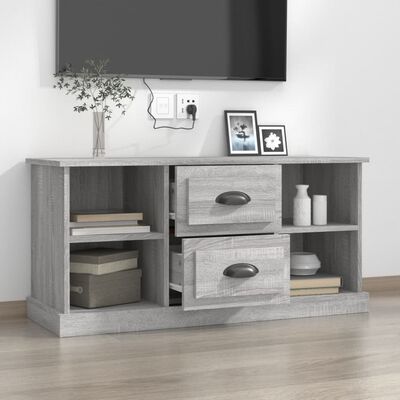 vidaXL TV-Schrank Grau Sonoma 99,5x35,5x48 cm Holzwerkstoff