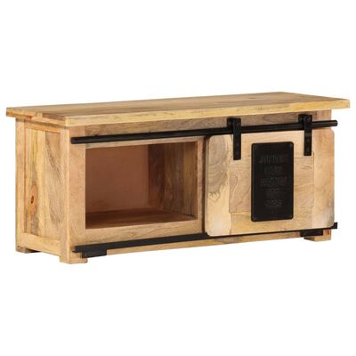 vidaXL TV-Schrank 90x35x40 cm Massivholz Mango