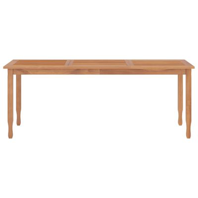 vidaXL Garten-Esstisch 200x90x75 cm Massivholz Teak