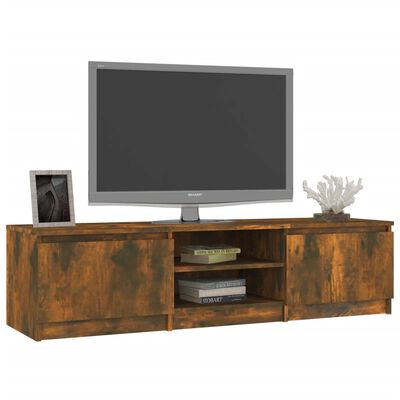 vidaXL TV-Schrank Räuchereiche 140x40x35,5 cm Holzwerkstoff