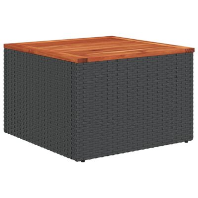 vidaXL 7-tlg. Garten-Sofagarnitur mit Kissen Grau Poly Rattan