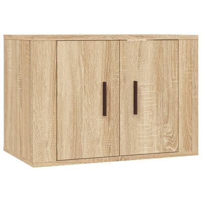 vidaXL 4-tlg. TV-Schrank-Set Sonoma-Eiche Holzwerkstoff