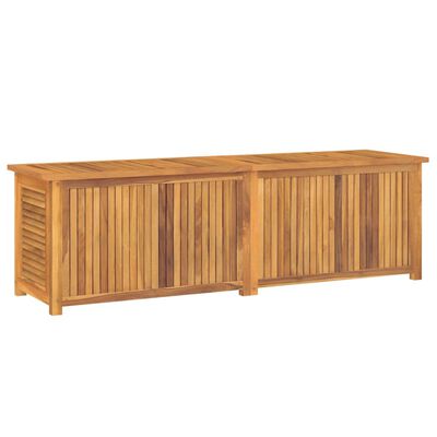 vidaXL Gartenbox mit Beutel 175x50x53 cm Massivholz Teak