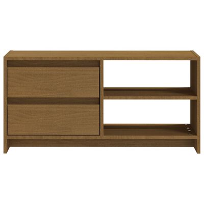 vidaXL TV-Schrank Honigbraun 80x31x39 cm Massivholz Kiefer