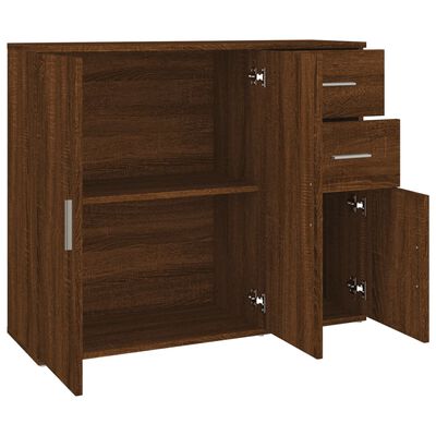 vidaXL Sideboard Braun Eichen-Optik 91x29,5x75 cm Holzwerkstoff