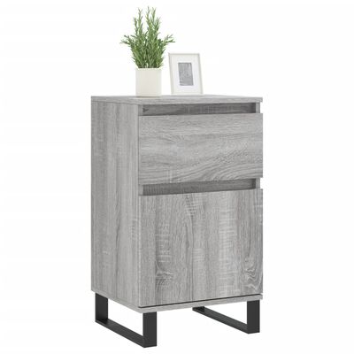 vidaXL Sideboards 2 Stk. Grau Sonoma 40x35x70 cm Holzwerkstoff