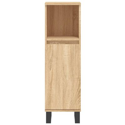 vidaXL Badschrank Sonoma-Eiche 30x30x100 cm Holzwerkstoff