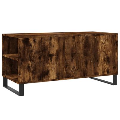 vidaXL Couchtisch Räuchereiche 102x44,5x50 cm Holzwerkstoff