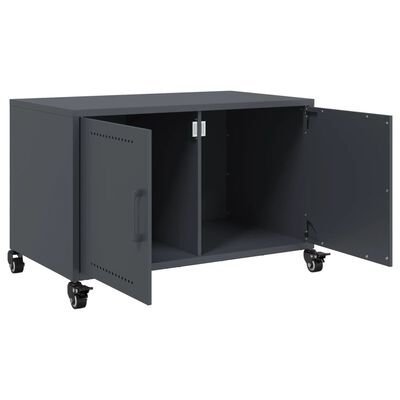 vidaXL TV-Schrank Anthrazit 68x39x43,5 cm Stahl