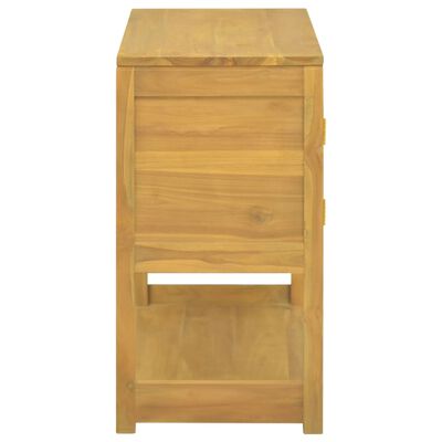 vidaXL Badschrank 85x40x75 cm Massivholz Teak