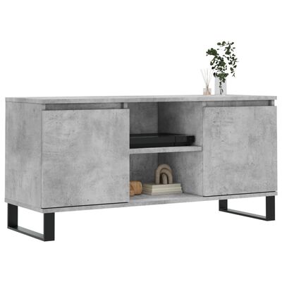 vidaXL TV-Schrank Betongrau 104x35x50 cm Holzwerkstoff