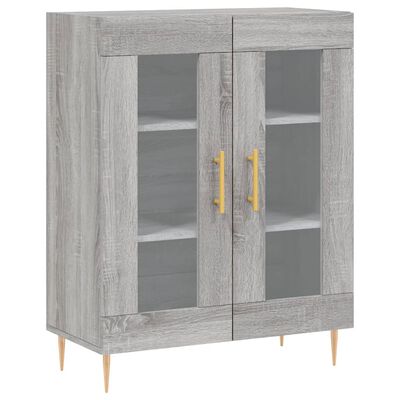 vidaXL Highboard Grau Sonoma 69,5x34x180 cm Holzwerkstoff