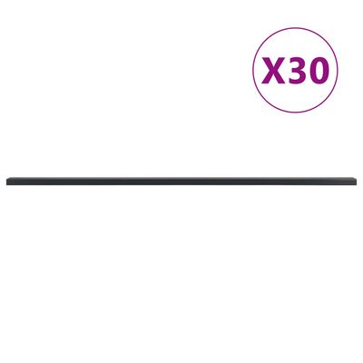 vidaXL Zaunpfosten 30 Stk. Grau 220 cm Stahl